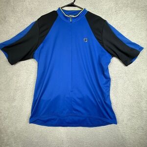 Pearl Izumi Mens‎ XX Large Cycling Bike Jersey Blue Black Half Zip
